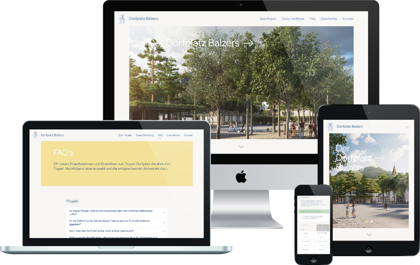 Dorfplatz Balzers (Gemeinde Balzers) - Responsive Website